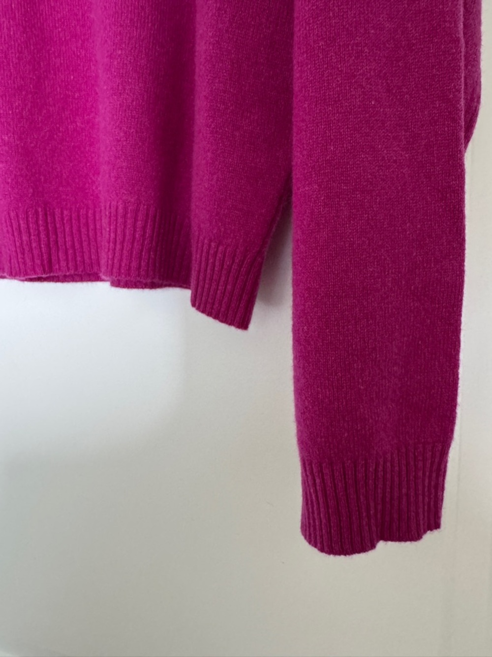 NWT! J. CREW Women's Perfect Cashmere Crewneck Heathered Bright Purple Size XL - Picture 5 of 14